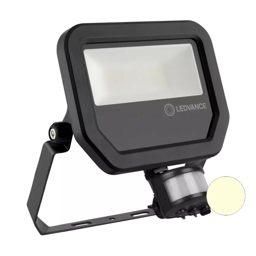 20W LED Bouwlamp 230V + Sensor 3000K