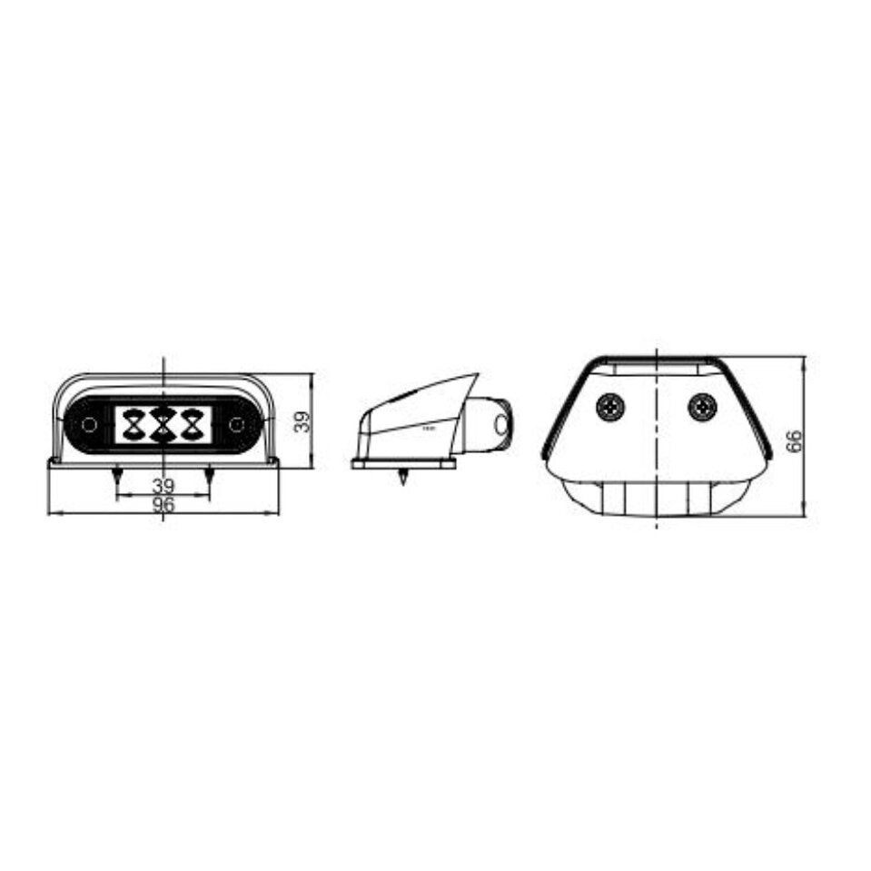 Horpol LED Toplamp Ovaal Wit LD-230