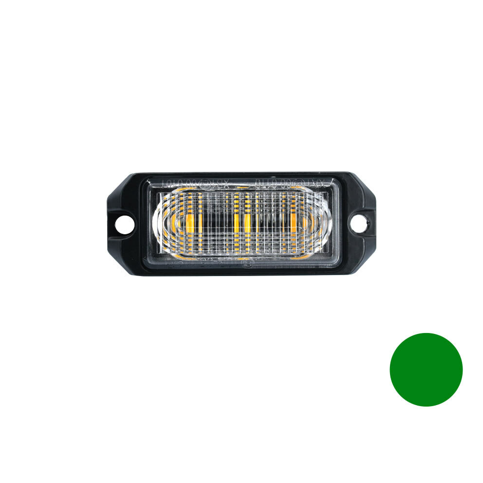 LED flitser 3-voudig ultra flat Groen LED flitser 3-voudig ultra flat Groen