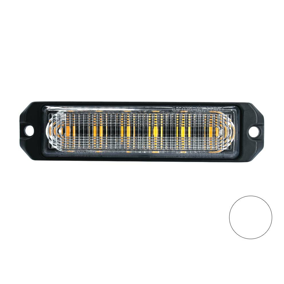 LED flitser 6-voudig ultra flat Wit LED flitser 6-voudig ultra flat Wit