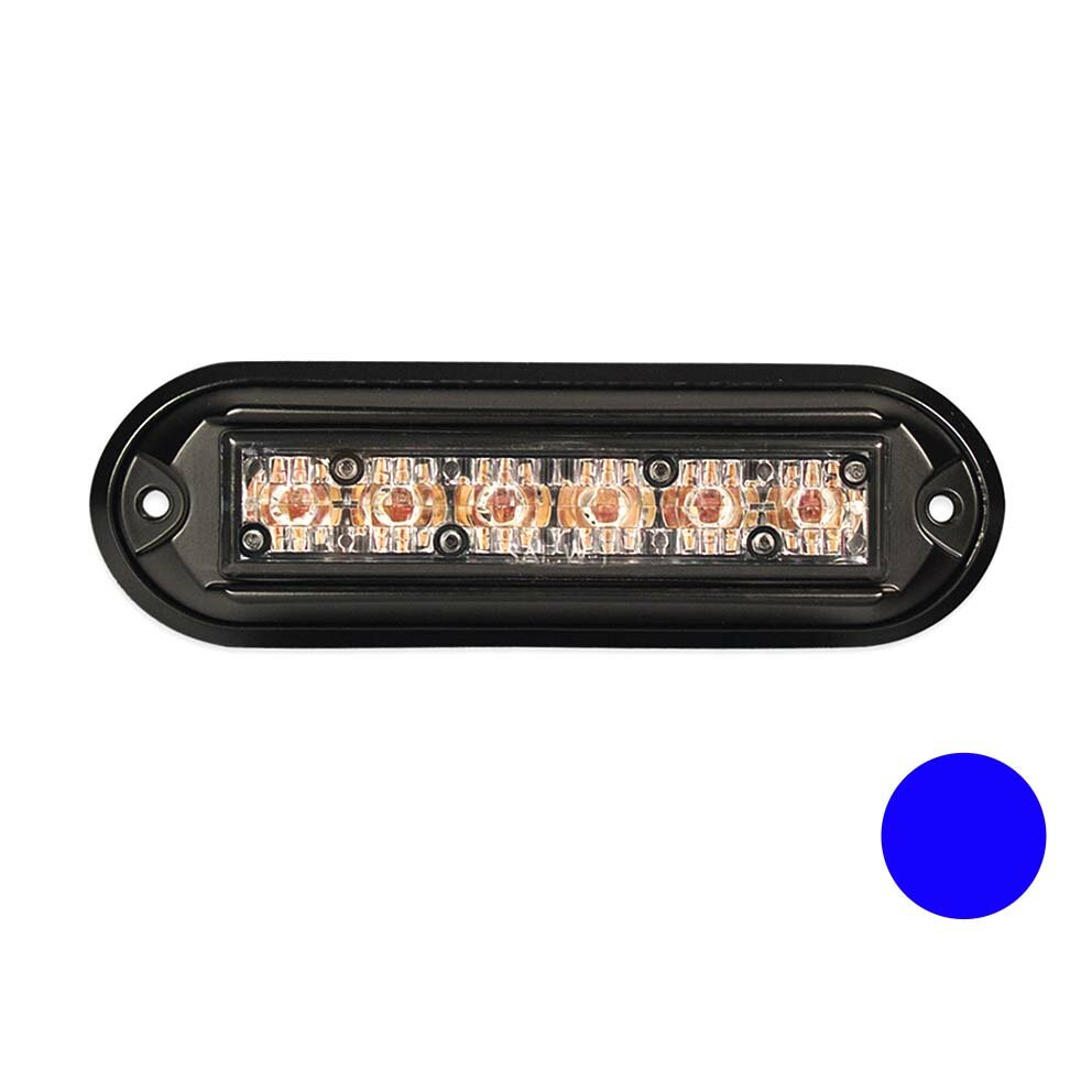 Led Flitser met Zwarte Behuizing Blauw Led Flitser met Zwarte Behuizing Blauw