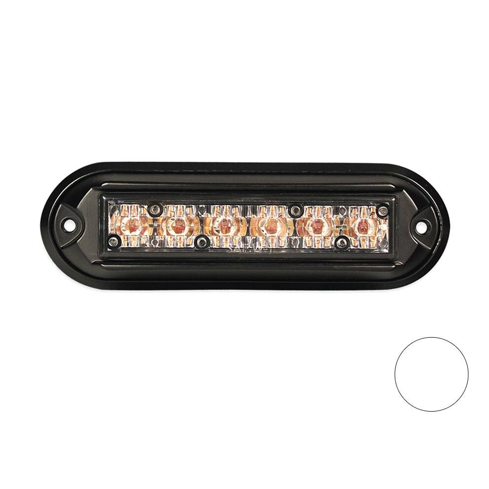 Led Flitser met Zwarte Behuizing Wit