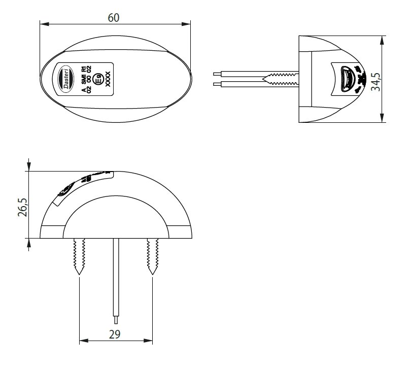 LED Achtermarkering 10-30V