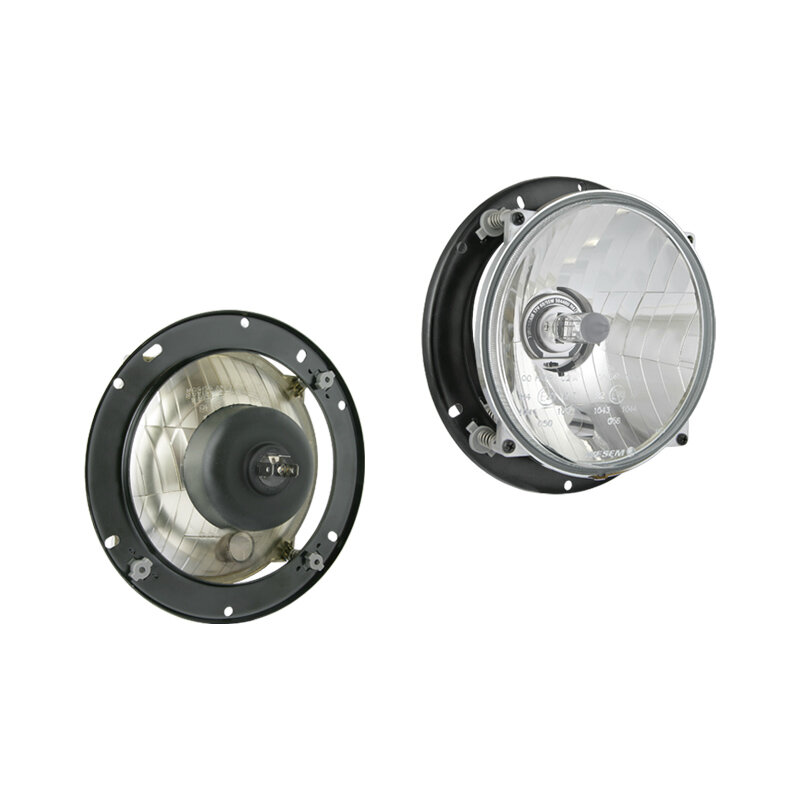 Koplamp H4 Ø182x77 + Bevestigingsplaat Koplamp H4 Ø182x77 + Bevestigingsplaat