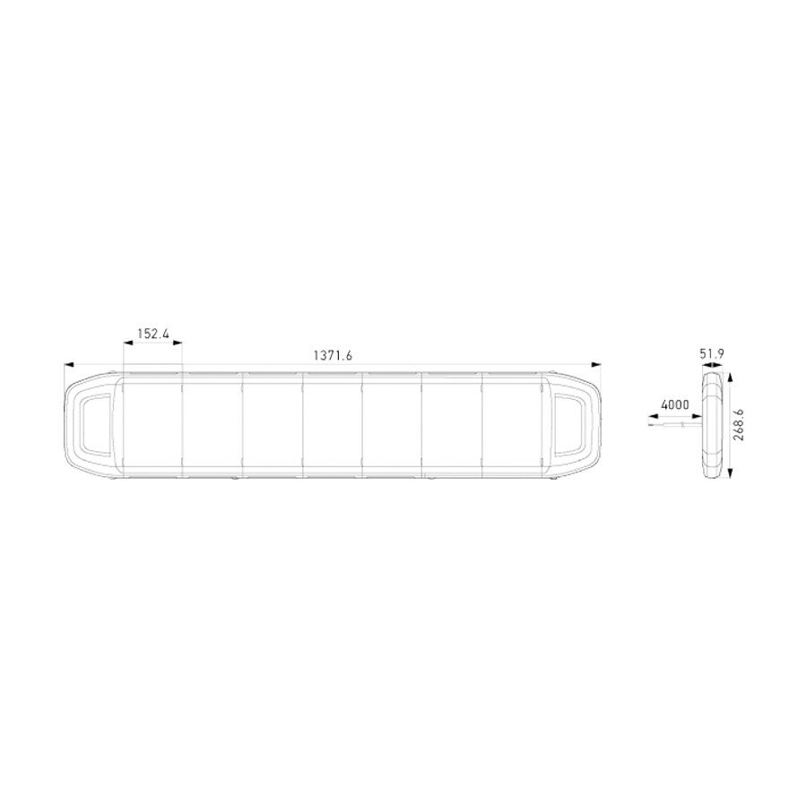 Hella LED Zwaaibalk 137cm + Bedieningspaneel 4m Kabel  | 2RL 014 567-021