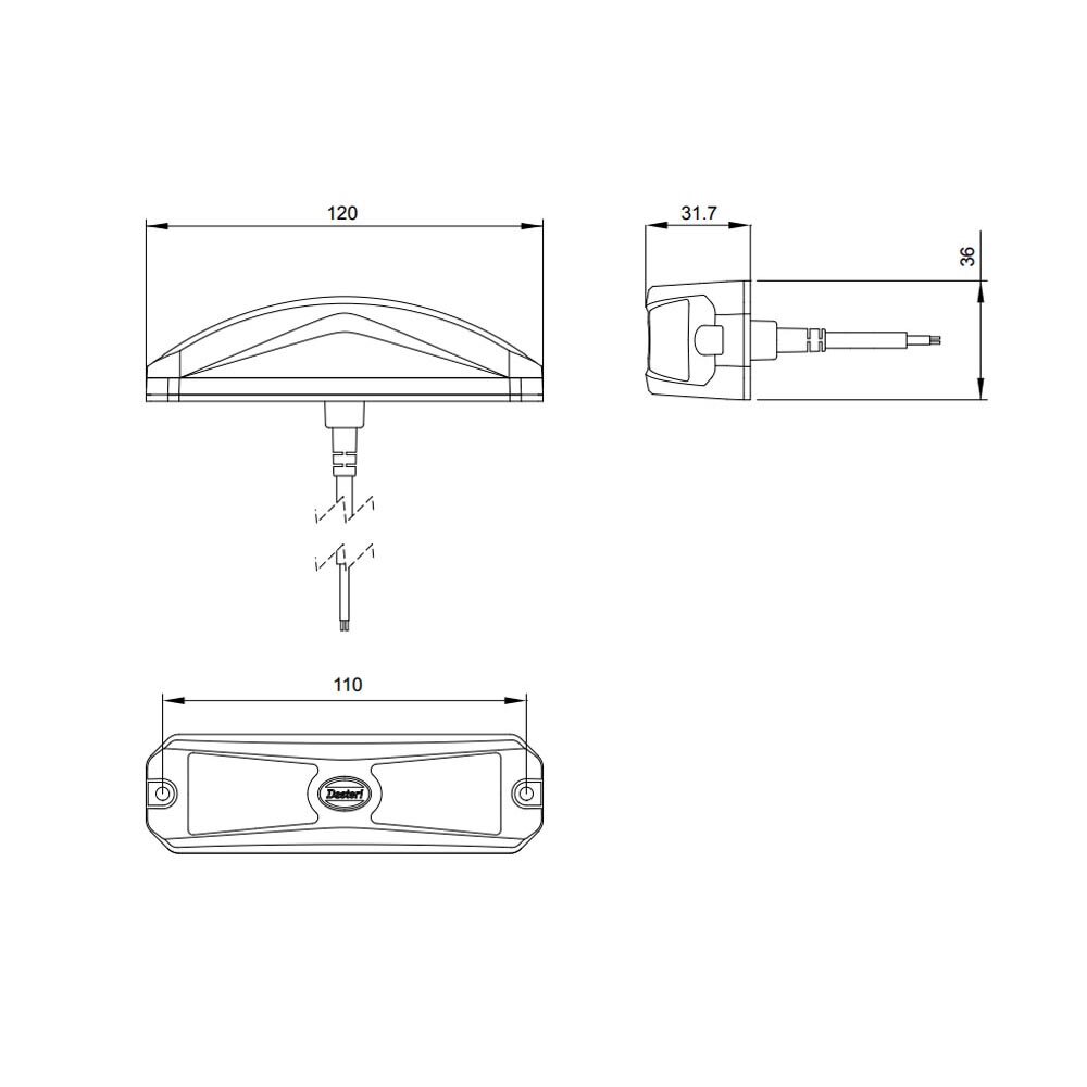 Led Flitser Breed Effect Rood