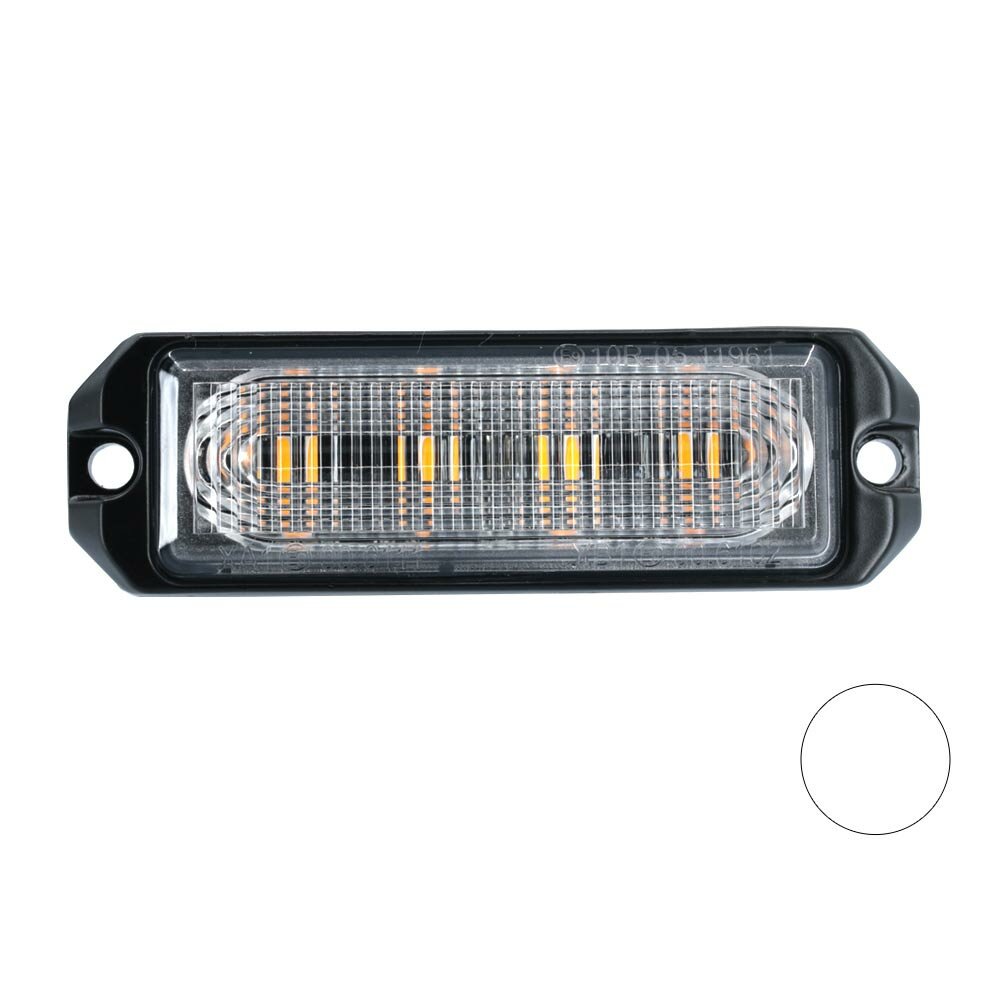 LED flitser 4-voudig ultra flat Wit LED flitser 4-voudig ultra flat Wit