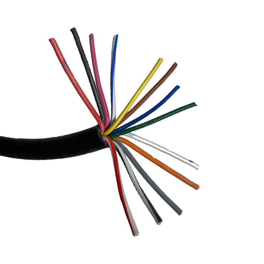13 Aderige Kabel Voor Aanhanger 8x0,75mm2 + 5x1,50mm2 | P/M 13 Aderige Kabel Voor Aanhanger 8x0,75mm2 + 5x1,50mm2 | P/M