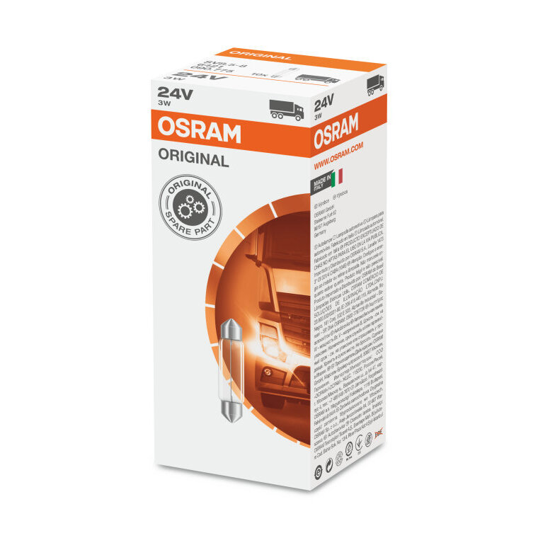 Osram Gloeilamp 24V Original Line SV8.5-8 3W 10 Stuks
