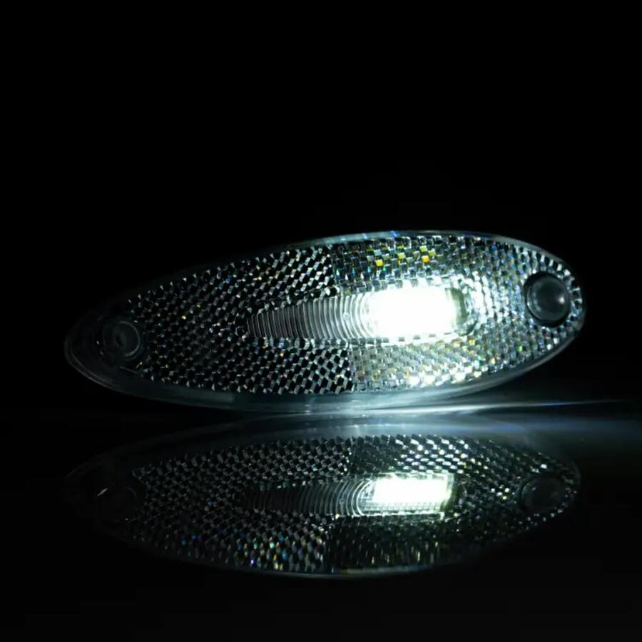 Fristom LED Markeringslamp Wit + Reflector FT-076 B LED