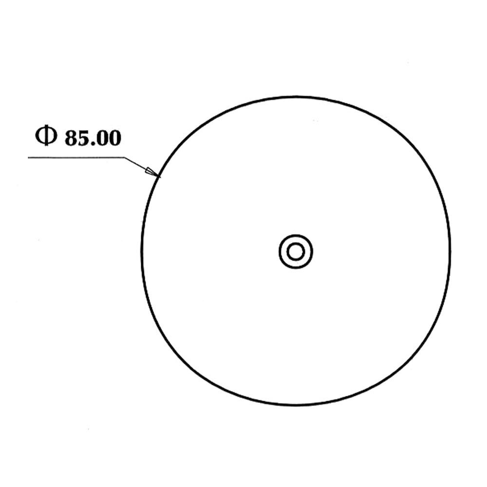 Reflector Rond &Oslash;8,5CM Rood