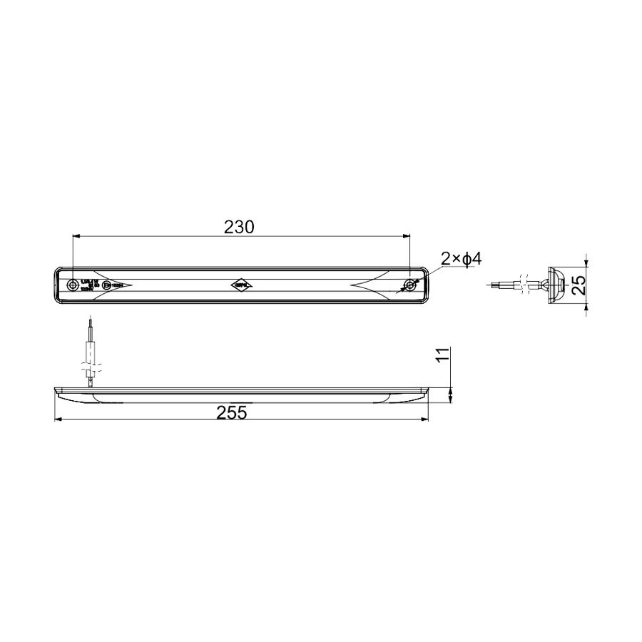 Horpol LED Derde Remlicht LSD 2255