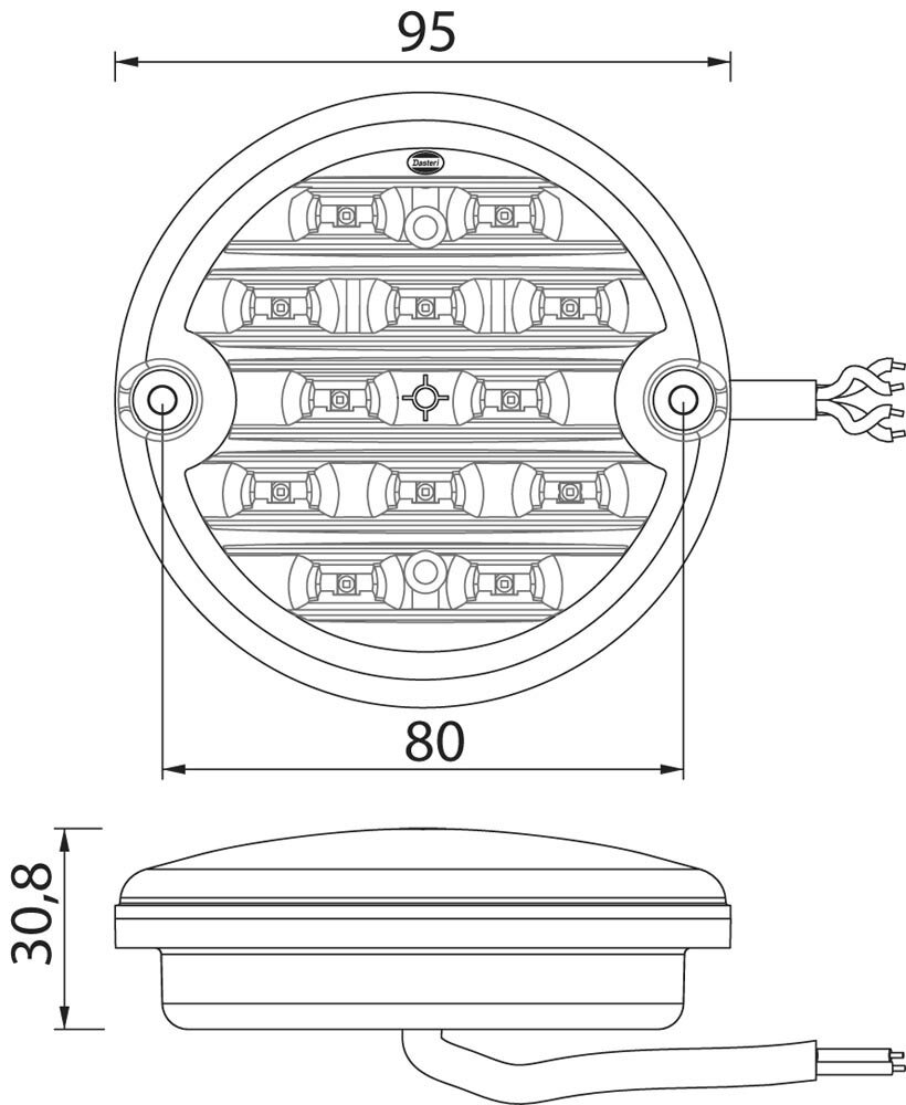 LED Achteruitrijlamp 9-33V