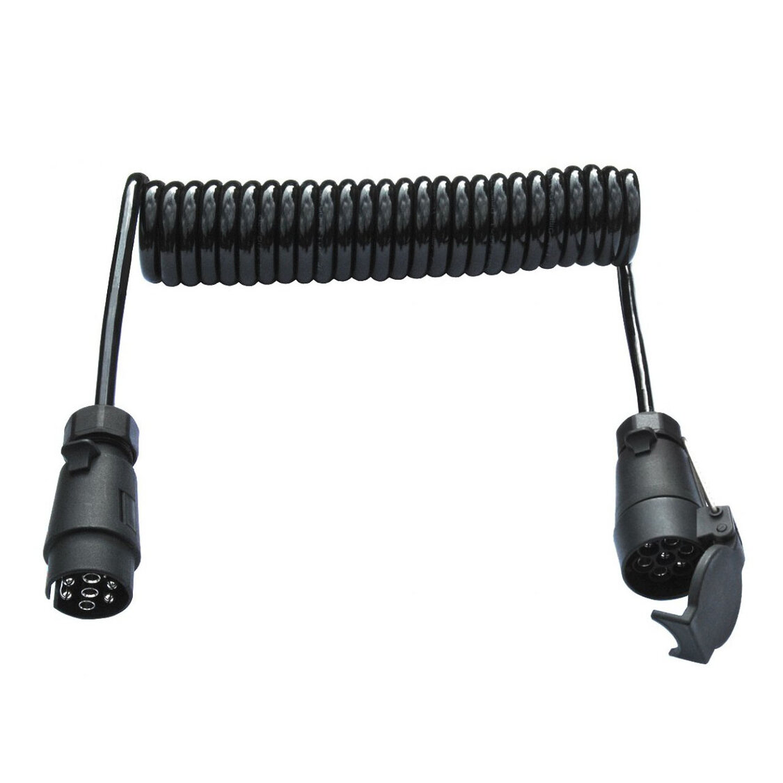 Spiraal verlengkabel 7-polig 3,5 meter Spiraal verlengkabel 7-polig 3,5 meter