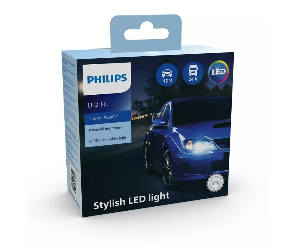 Philips LED Koplamp HIR2 12/24V 20W 2 Stuks Philips LED Koplamp HIR2 12/24V 20W 2 Stuks