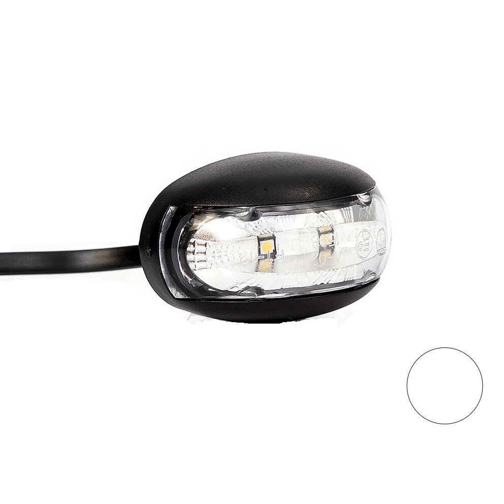 Fristom FT-012 B LED Markeringslamp Wit Ovaal Fristom FT-012 B LED Markeringslamp Wit Ovaal