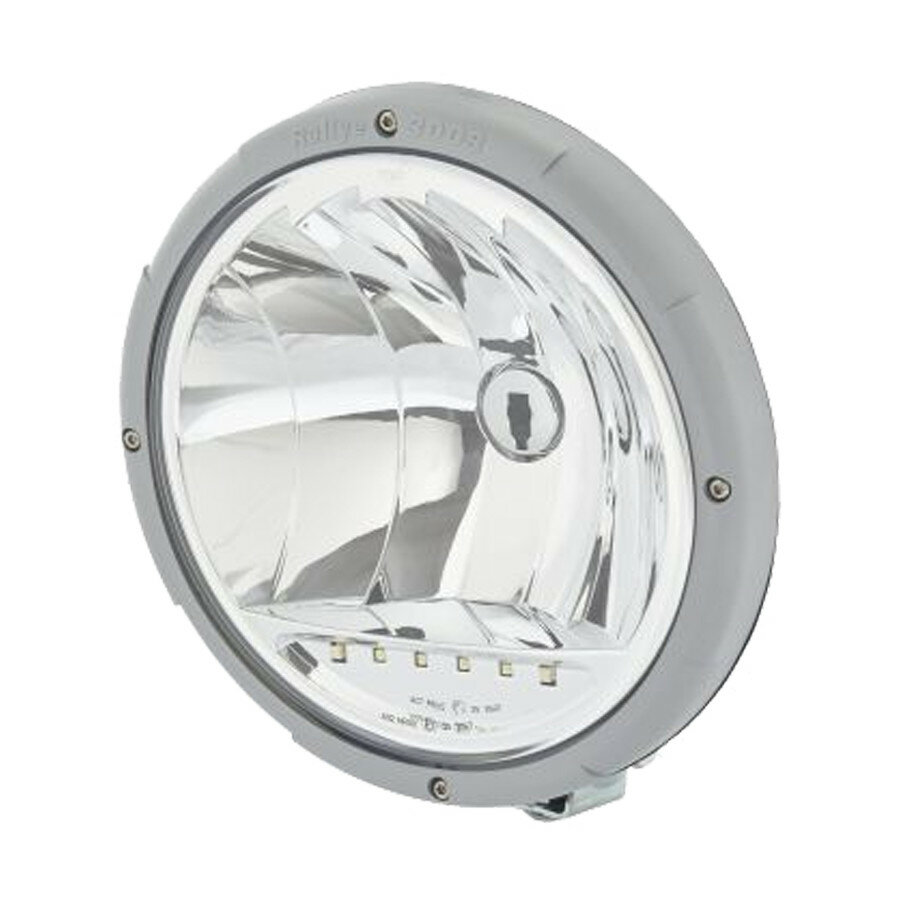 Hella Rallye 3003 Halogeen Verstraler Zilver Helder + 6x LED Stadslicht | 1F8 009 797-421 Hella Rallye 3003 Halogeen Verstraler Zilver Helder + 6x LED Stadslicht | 1F8 009 797-421