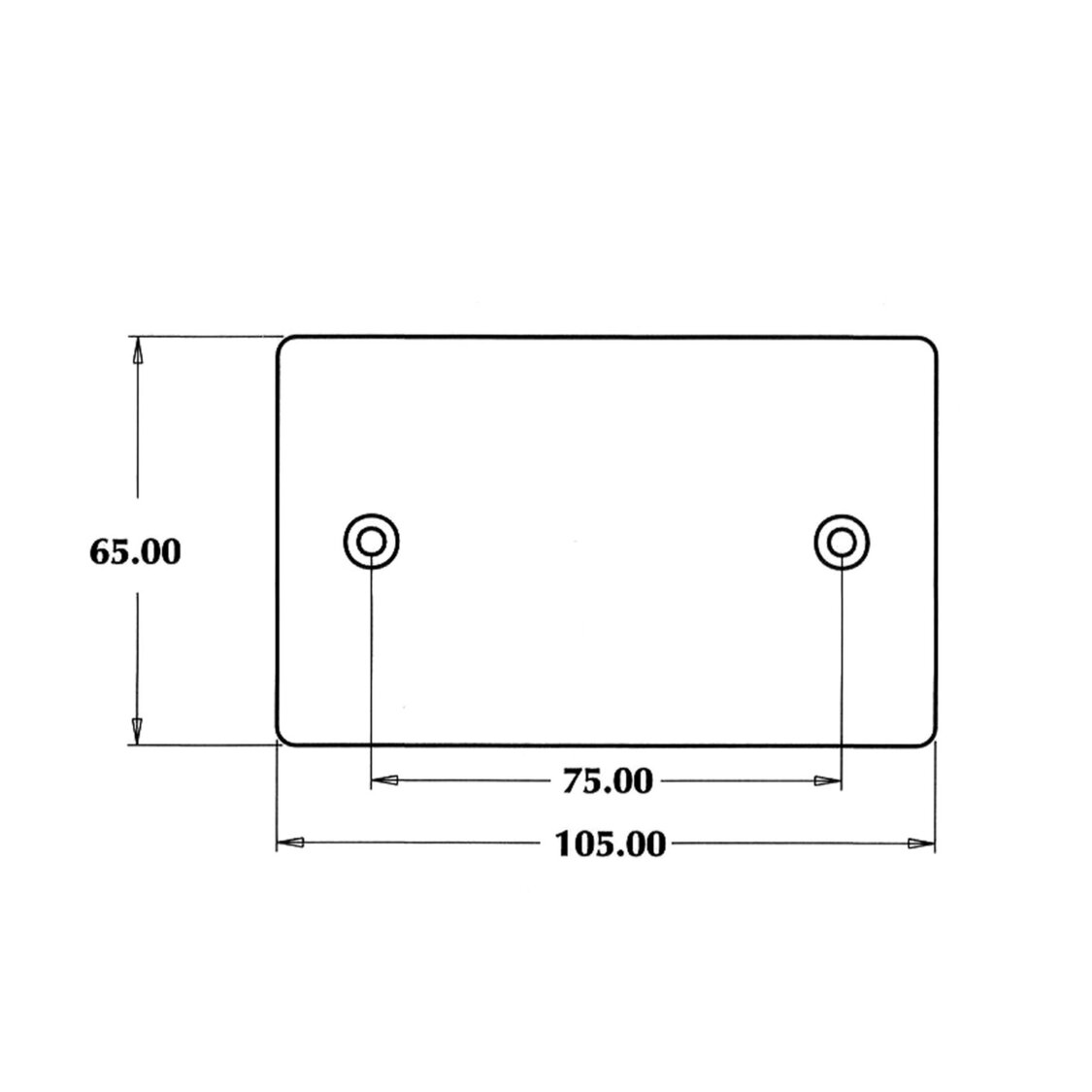 Reflector Rechthoekig 6,5x10,5 CM Oranje