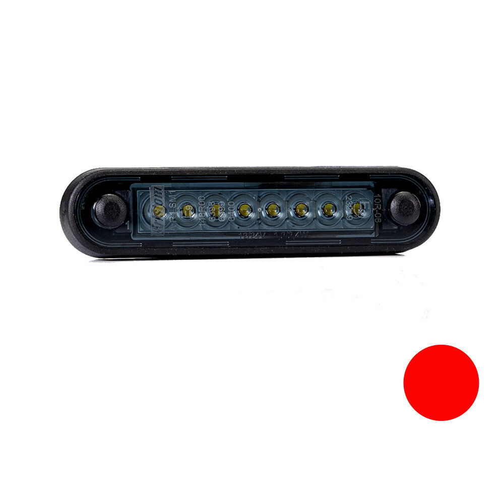 Fristom LED Markeringslamp Rood Dark Look Lang FT-073 Fristom LED Markeringslamp Rood Dark Look Lang FT-073