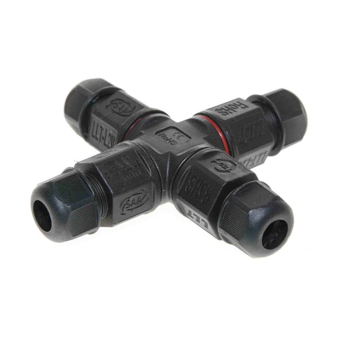 Waterdichte 4-weg kabelverbinder 2-Aderig Waterdichte 4-weg kabelverbinder 2-Aderig