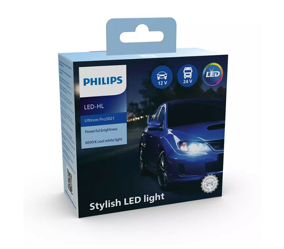 Philips LED Koplamp/Mistlamp HB3/HB4 12/24V 20W 2 Stuks Philips LED Koplamp/Mistlamp HB3/HB4 12/24V 20W 2 Stuks