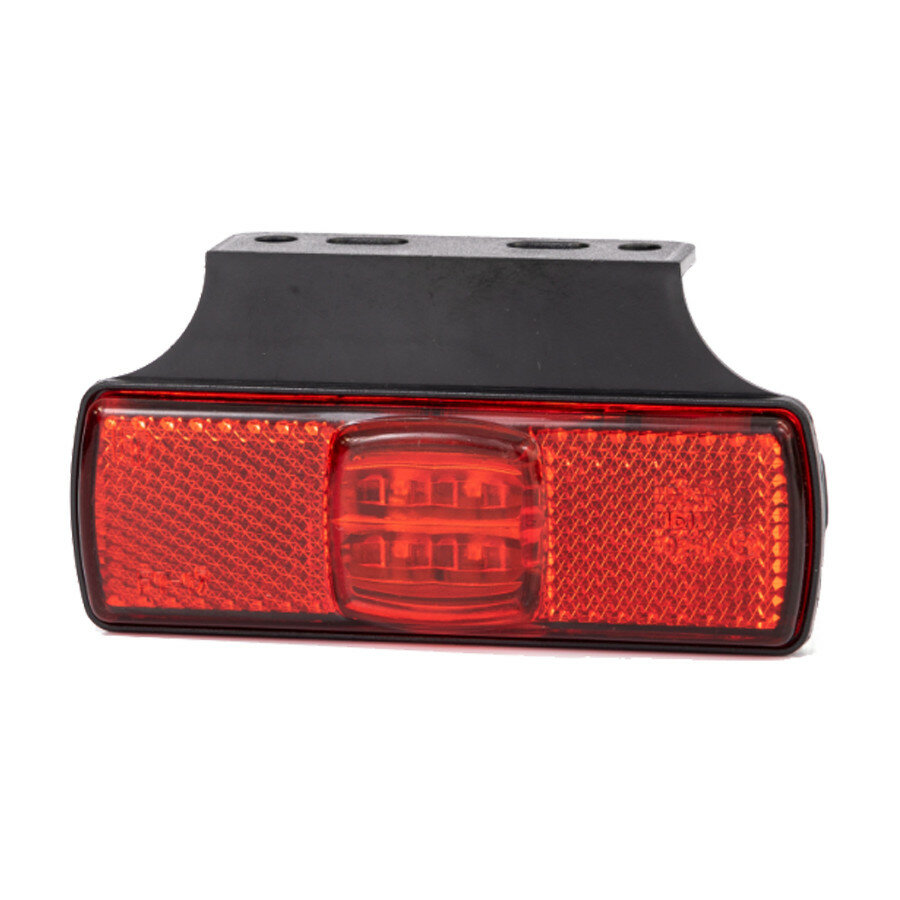 Fristom LED Markeringslamp Rood + Reflector met Bevestigingsbeugel