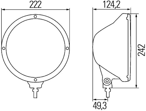 Hella Rallye 3003 Halogeen Verstraler Helder Met Stadslicht | 1F8 009 797-341