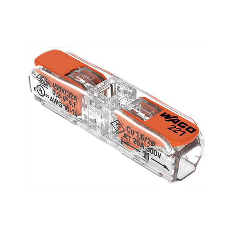 Wago 221-2411 Verbindingsklem Doorverbinder 60 stuks
