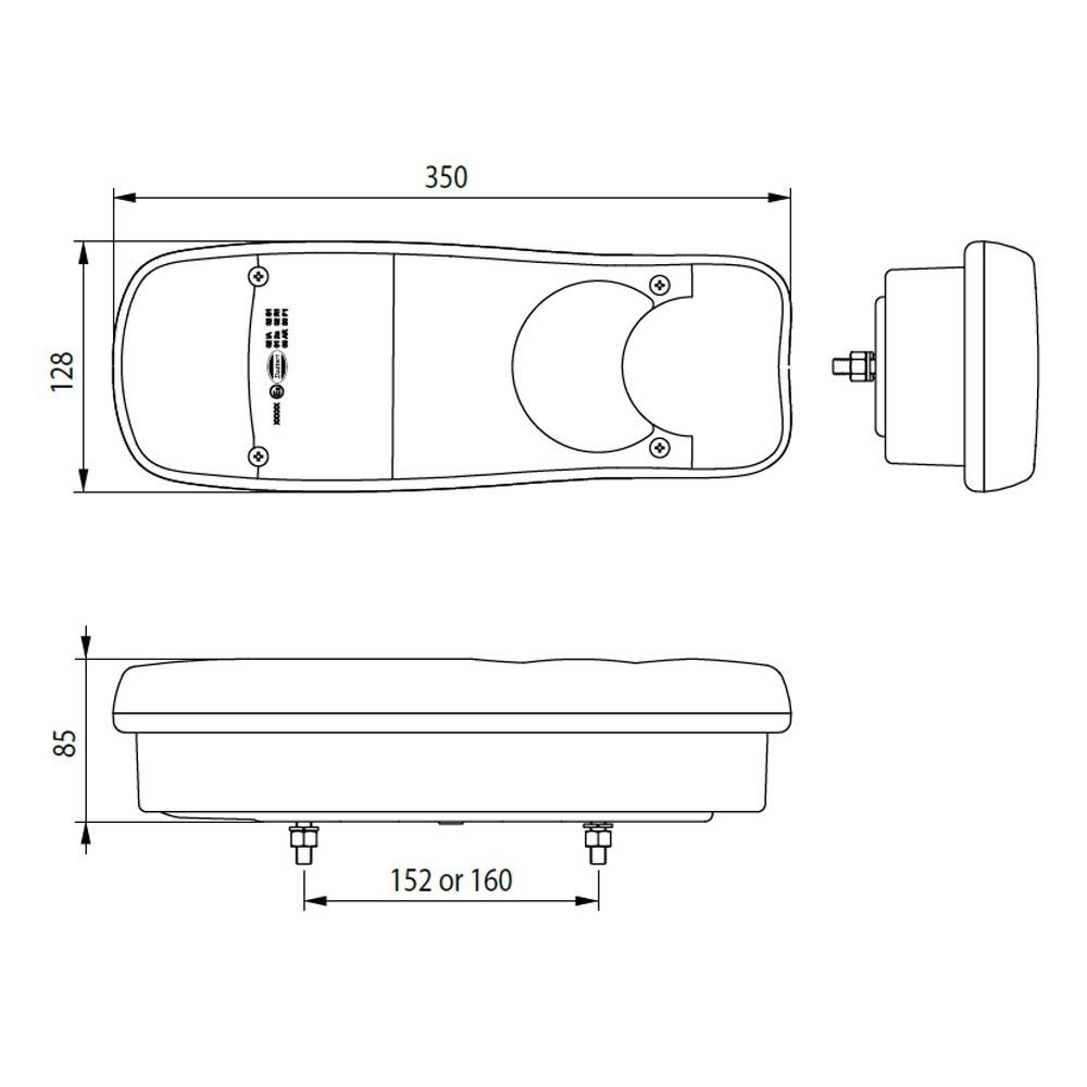 Led Achterlicht 6 Functies Rechts