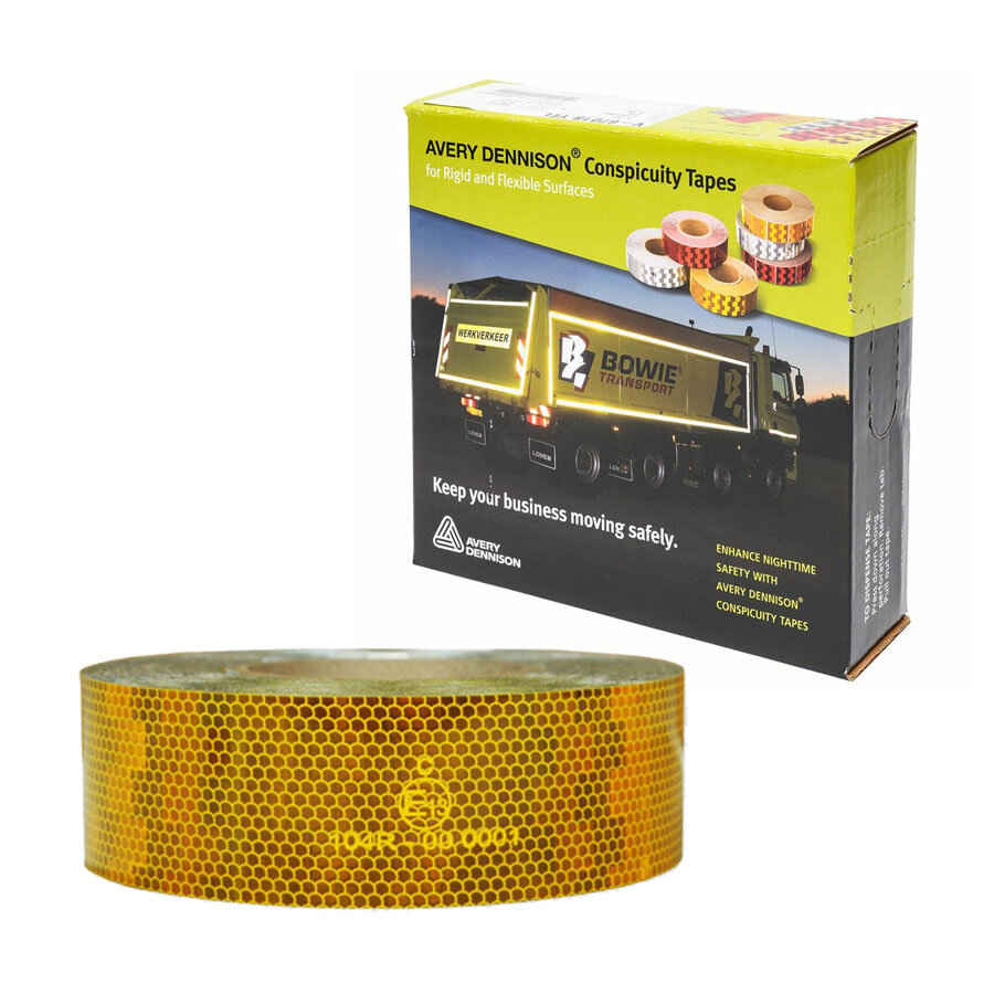 Avery V-6701B Contour Reflectietape Geel | Rol 50M Avery V-6701B Contour Reflectietape Geel | Rol 50M