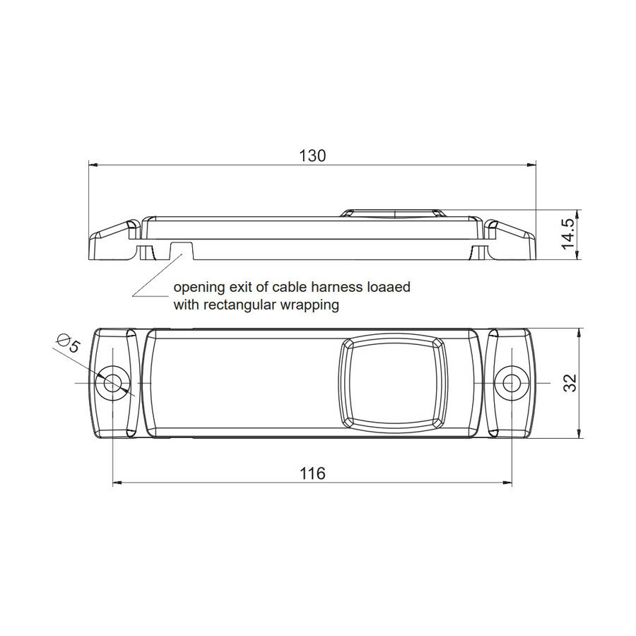Fristom LED Markeringslamp Rood FT-018 C LED