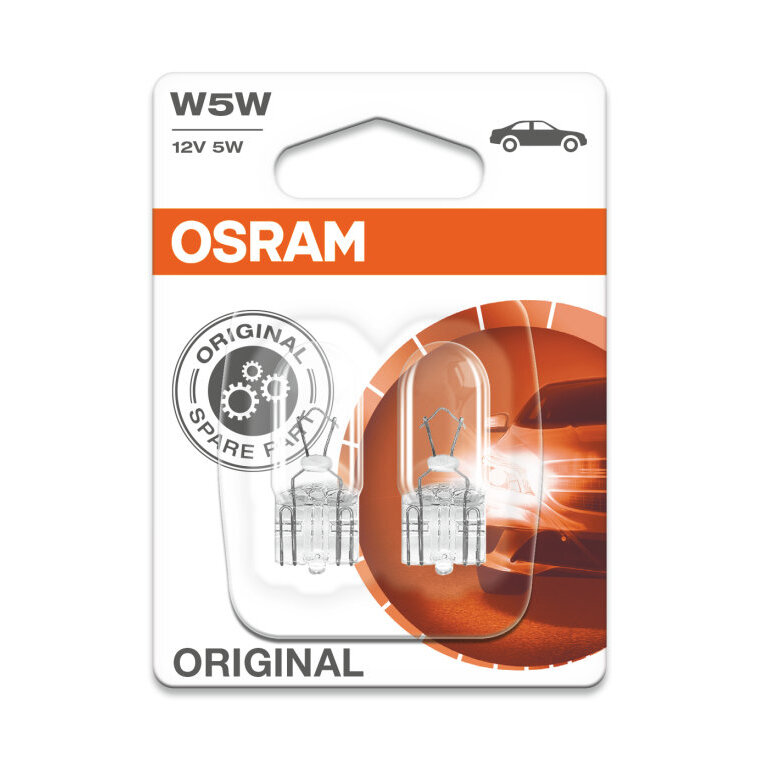 Osram W5W Gloeilamp 12V W2.1x9.5d Original Line 2 Stuks Osram W5W Gloeilamp 12V W2.1x9.5d Original Line 2 Stuks