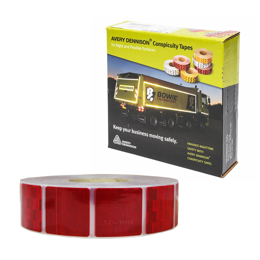 Avery V-6792 Contour Reflectietape Rood | Rol 50M Avery V-6792 Contour Reflectietape Rood | Rol 50M
