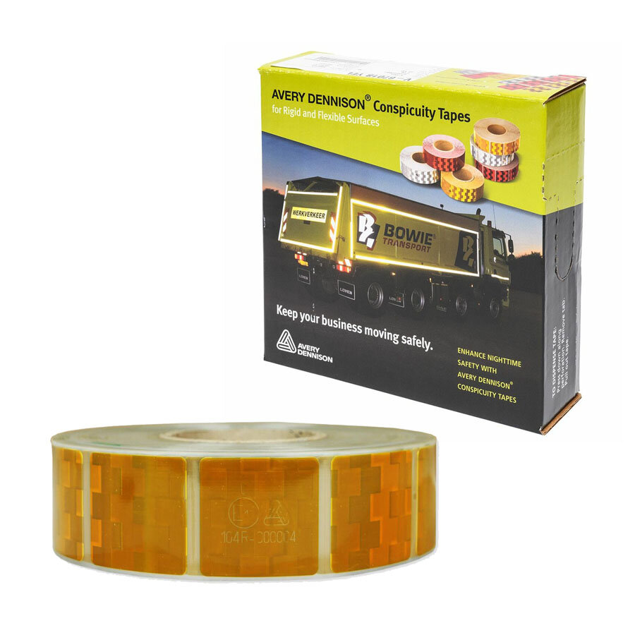 Avery V-6791 Contour Reflectietape Geel | Rol 50M Avery V-6791 Contour Reflectietape Geel | Rol 50M