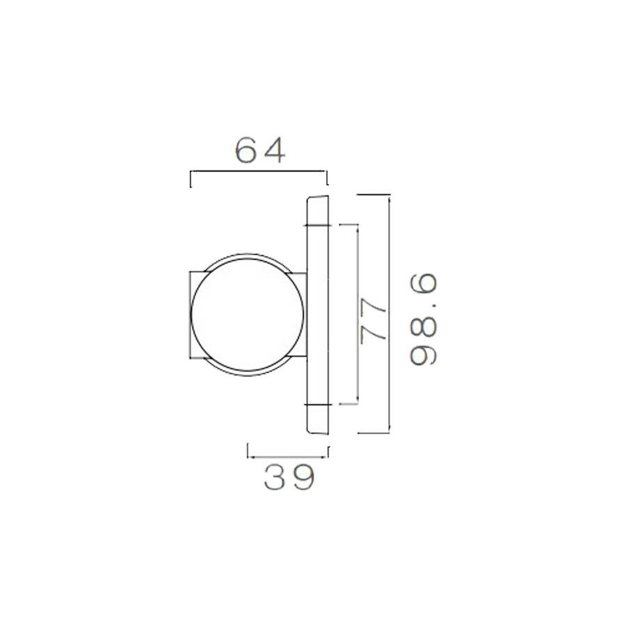 Aspöck LED Markeringslamp Superpoint III Kort | Links/Rechts