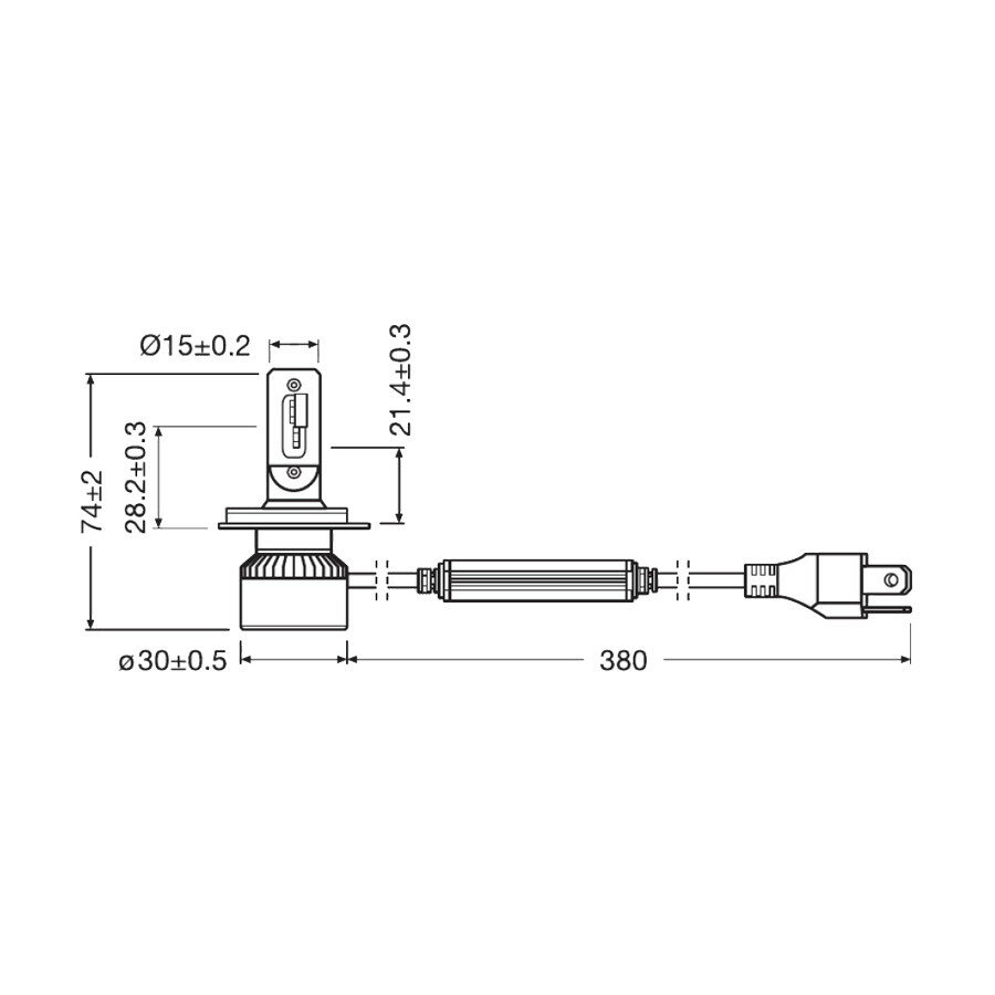 Osram H4 XTR LED Koplamp Set 12V Incl Canbus Control Unit