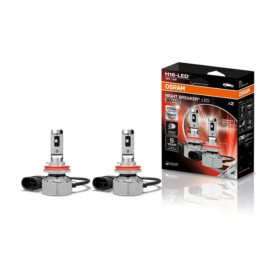 Osram Night Breaker LED Smart H16 ECE-goedgekeurd Set Osram Night Breaker LED Smart H16 ECE-goedgekeurd Set