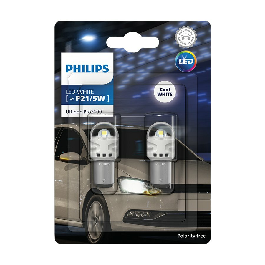 Philips LED Retrofit P21/5W Wit 12V 2 Stuks Philips LED Retrofit P21/5W Wit 12V 2 Stuks
