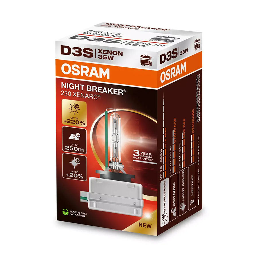 Osram D3S Xenon Lamp 35W Night Breaker 220 PK32d-5