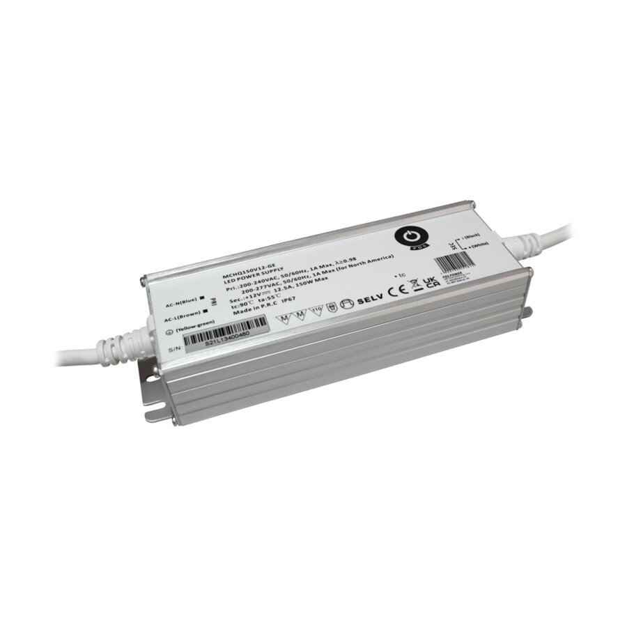 Waterdichte 24 Volt DC 150W LED Voeding