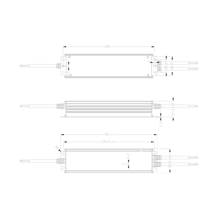 Waterdichte 12 Volt DC 300W LED Voeding
