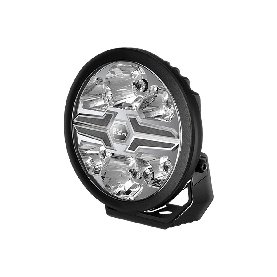 SET 4x Hella LED Verstraler Blade 7&quot; Zwart + Beschermkappen