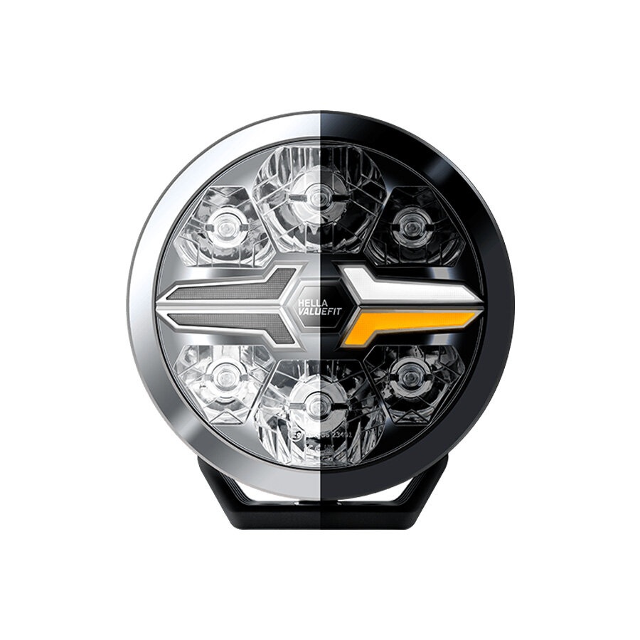 Hella LED Verstraler Blade 7" Zwart Wit/Oranje Positielicht Ref 50