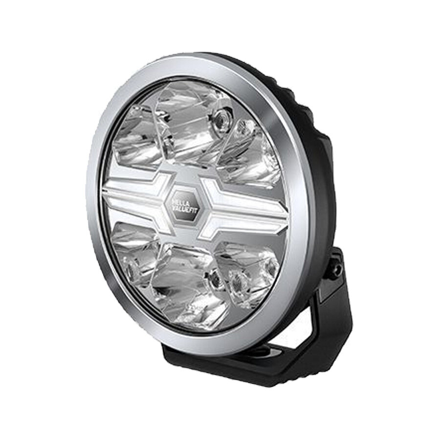Hella LED Verstraler Blade 7" Chrome Wit/Oranje Positielicht Ref 25 Hella LED Verstraler Blade 7" Chrome Wit/Oranje Positielicht Ref 25