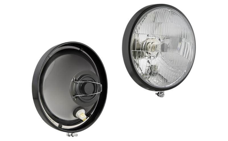 koplamp H4 Ø160x70 + Metalen Frame koplamp H4 Ø160x70 + Metalen Frame