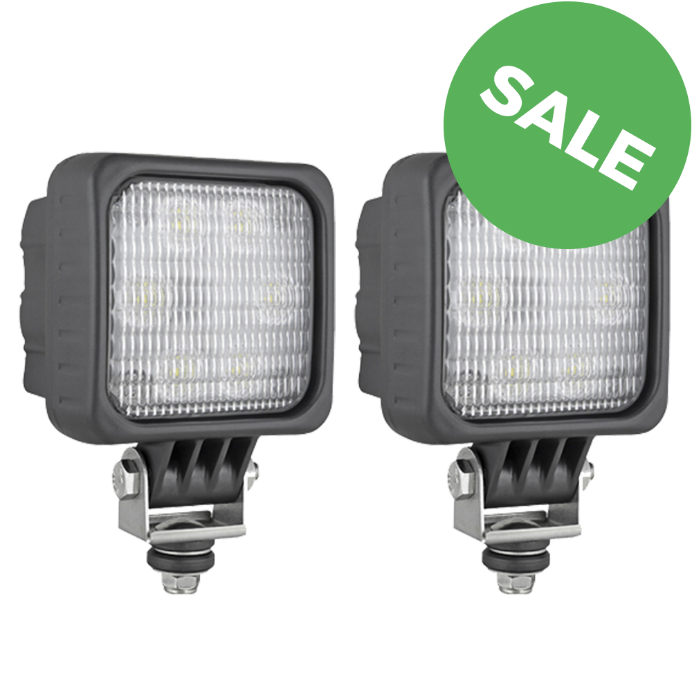 2X LED werklamp breedstraler 1500LM + Deutsch-DT