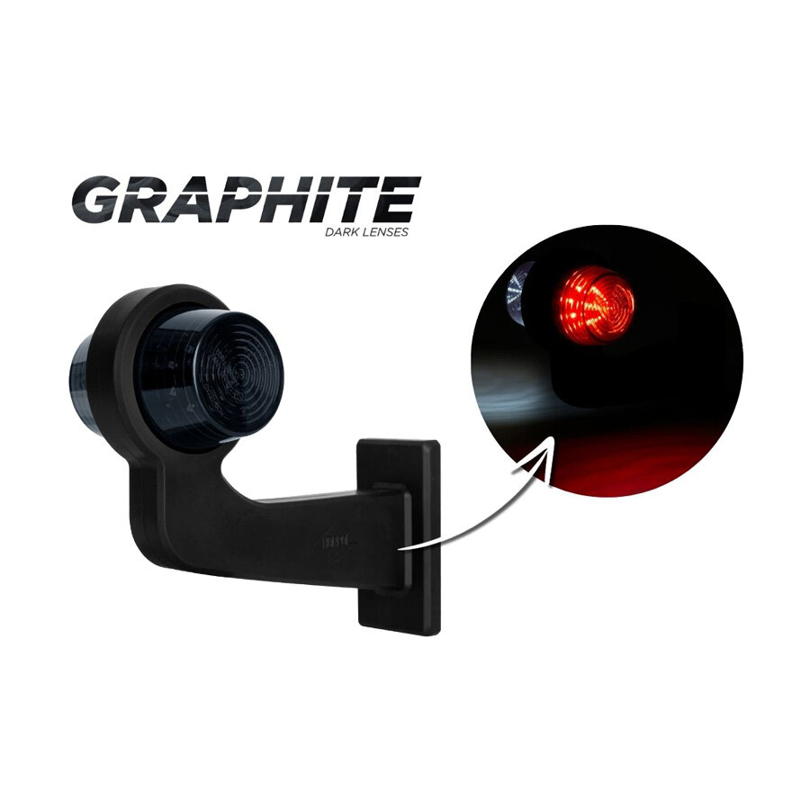 Horpol LED Breedtelamp 2-Functies Lang Rechts Dark-Look | 5M Kabel Horpol LED Breedtelamp 2-Functies Lang Rechts Dark-Look | 5M Kabel