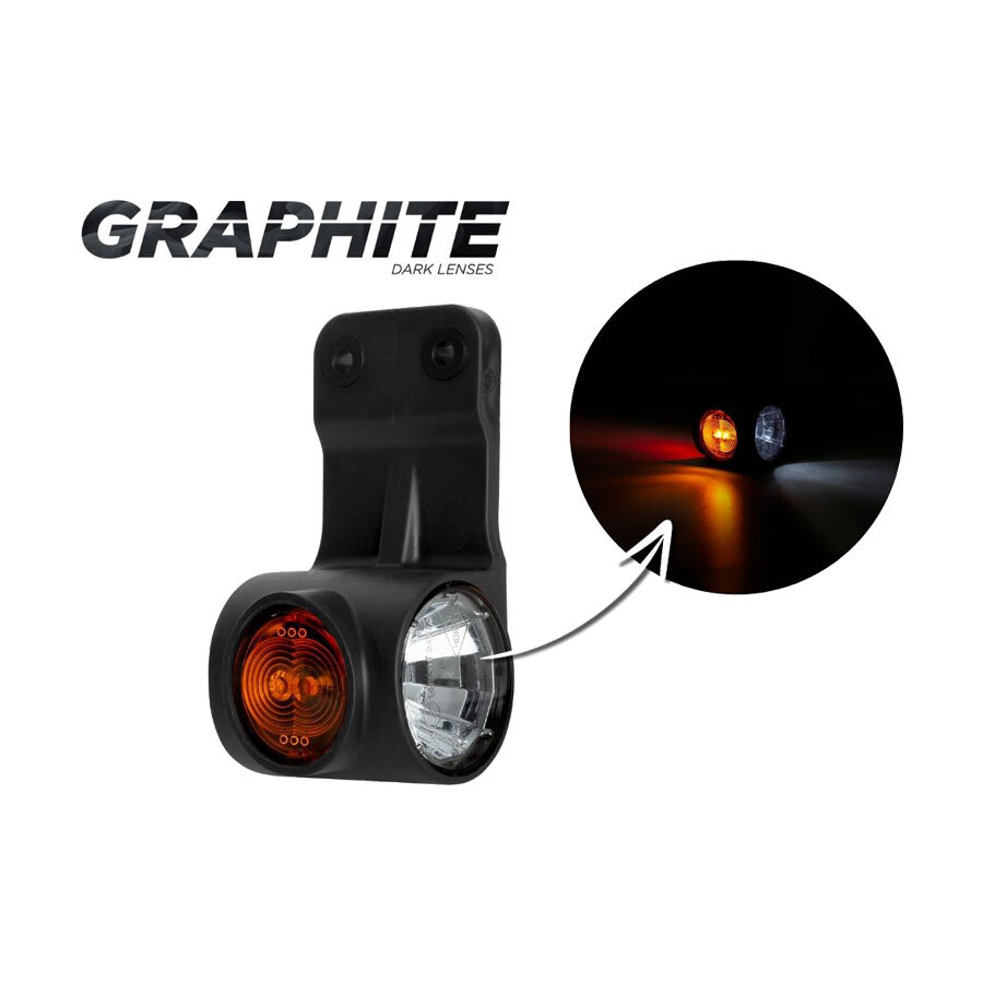 Horpol LED Breedtelamp 3-Functies Lang Rechts Dark-Look 0,5m