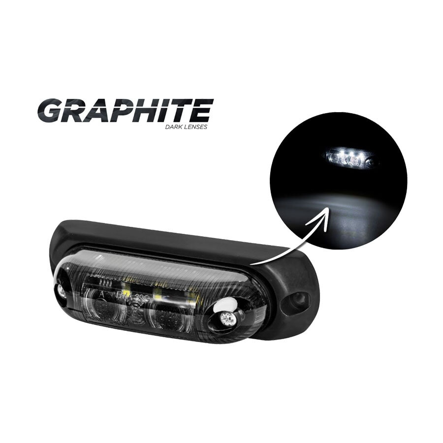 Horpol LED Markeringslamp Wit Ovaal LD-377 Dark-Look