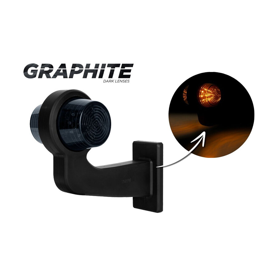 Horpol LED Breedtelamp Richtingaanwijzer Dark-Look 5M Kabel